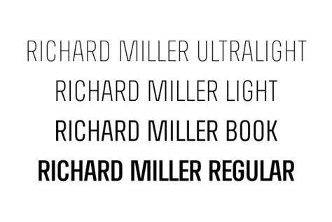 richard miller light|Richard Miller Font Family by Miller Type Foundry .